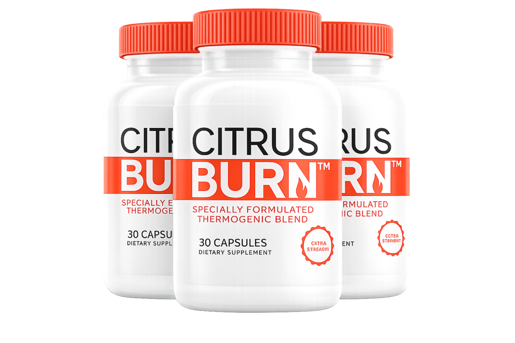 Citrus Burn official thermogenic supplement 3 bottle pack 30 capsules